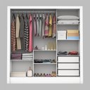 Ver imagem 2 de Guarda-roupa Casal 3 Portas com Espelho Santiago Plus Espresso Móveis