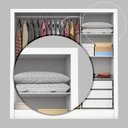 Ver imagem 7 de Guarda-Roupa Casal 3 Portas com Espelho Santiago Plus Espresso Móveis Branco/Cinamomo