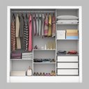 Ver imagem 2 de Guarda-Roupa Casal 3 Portas com Espelho Santiago Plus Espresso Móveis Branco/Cinamomo