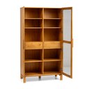 Ver imagem 5 de Cristaleira 2 Portas 2 Gavetas em Madeira Maciça e Vidro Canelado Piazza