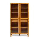 Ver imagem 2 de Cristaleira 2 Portas 2 Gavetas em Madeira Maciça e Vidro Canelado Piazza