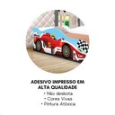 Ver imagem 5 de Cama Infantil Adesivada Divertida Quarto Menino Menina - Solteiro - Formula 1
