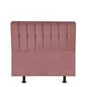 Ver imagem 1 de Cabeceira Estofada Kiara 100cm Solteiro Box Quarto Suede Rose Gold - Gat Magazine