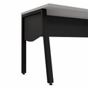 Ver imagem 6 de Plataforma Individual Trabalho Escritório com Caixa de Tomadas 150cm Industrial Cinza Sagrado e Preto