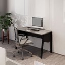 Ver imagem 2 de Plataforma Individual Trabalho Escritório com Caixa de Tomadas 150cm Industrial Cinza Sagrado e Preto