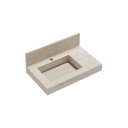 Ver imagem 2 de Bancada Lavatório de Porcelanato com Cuba Esculpida Slim 60 Kit Ripy 60 Cm - Blu Lavatórios