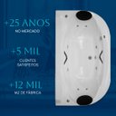 Ver imagem 5 de Banheira Dupla Londres Completo com Hidro em Acrílico - 127v