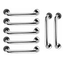 Ver imagem 1 de Barra de Apoio 40cm Alça Aço Inox Kit 7 Unidades Idoso Cadeirante Gestante Deficiente Banheiro Box S