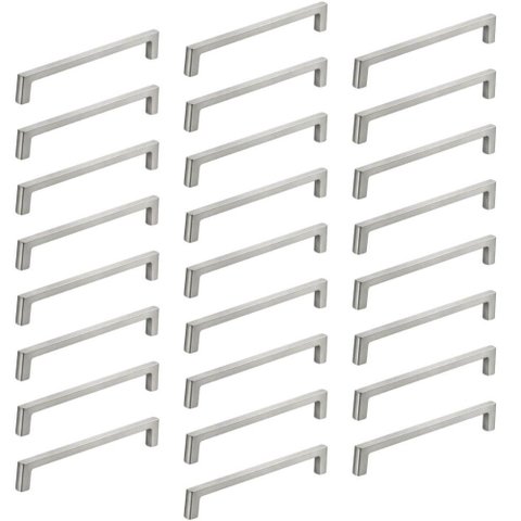 Kit 25 Puxadores Alça para Móveis 128mm Mano Steel Zamac Portas Gavetas Armários Cozinha Closet