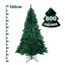 Ver imagem 2 de Arvore Natal Luxo 180cm - 800 Galhos Cheia