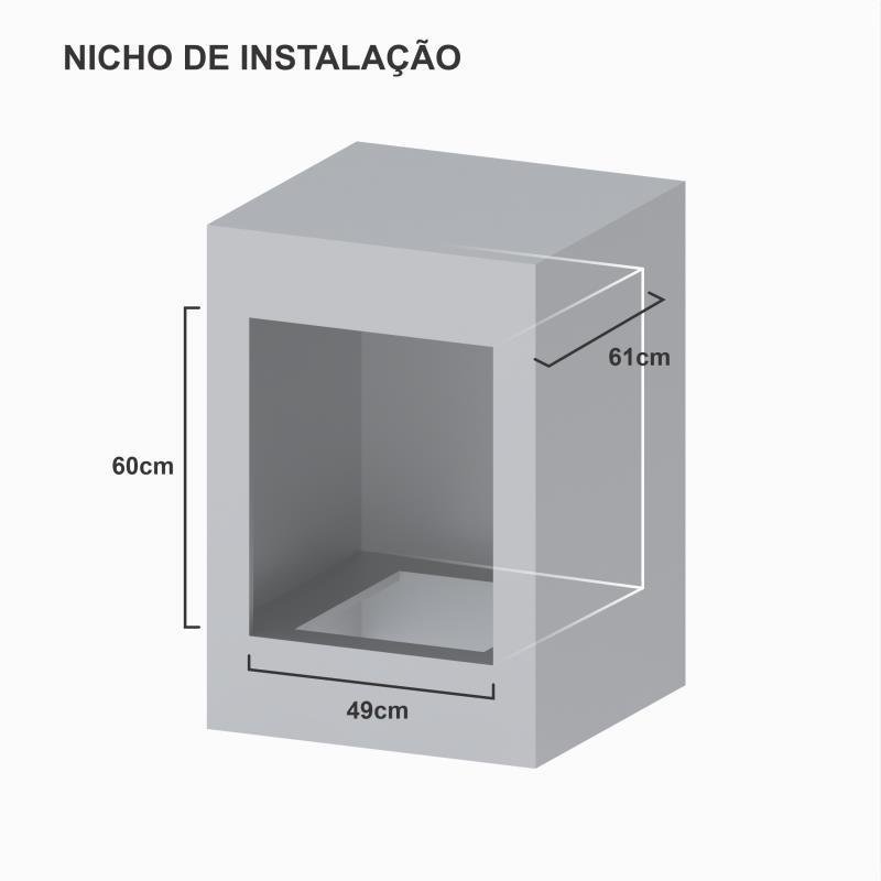 Forno de Embutir a Gas 50L Arena-Eg GIIi Vermelho Gas Glp 127V - 5