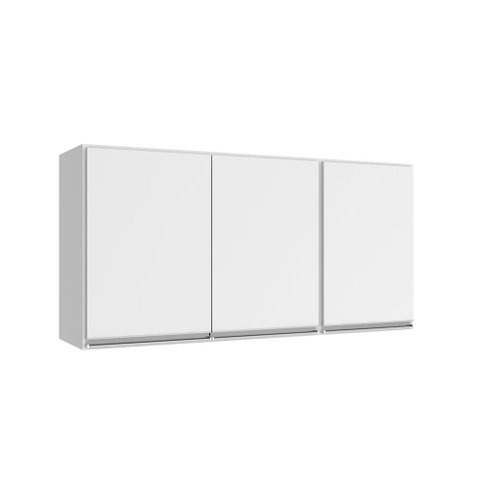 Armário Aéreo Evidence 3 Portas 120cm com Prateleira - Poliman Móveis