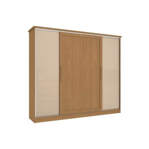 Guarda Roupa Casal 4 Portas de Correr e 4 Gavetas N565 Canela/macadamia - Kappesberg