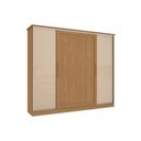 Ver imagem 1 de Guarda Roupa Casal 4 Portas de Correr e 4 Gavetas N565 Canela/macadamia - Kappesberg