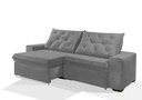Ver imagem 1 de Sofá Retrátil e Reclinável 2.50m Estilo Estofados - Europa com Softgel D33 "prata"