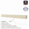 Home para TV Ripado com LED Nobre Clean 230 Naturale Off White - Gelius - 7