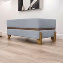 Ver imagem 3 de Puff Recamier Kodama para Cama King 200cm Pé Castanho Cinza Bouclé