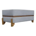 Ver imagem 4 de Puff Recamier Kodama para Cama King 200cm Pé Castanho Cinza Bouclé