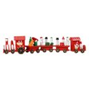 Ver imagem 4 de Trenzinho de Madeira Decorativo Natal Candy 40cm com Boneco de Neve e Presentes