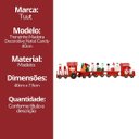 Ver imagem 7 de Trenzinho de Madeira Decorativo Natal Candy 40cm com Boneco de Neve e Presentes
