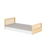 Cama Infantil Solteiro Montessoriano Lift em Madeira Maciça com Rattan 2 Grades Casatema - 9