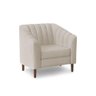 Poltrona Madri Linho Bege - Am Interiores - 1