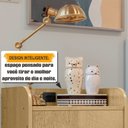Ver imagem 6 de Mesa de Cabeceira com Espaço Pet Multifuncional com Tomada e Tela Plástica para Quarto Malta Marrom