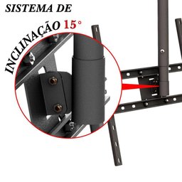 Suporte Teto Tv 10"-65" Vesa 600x400 Giro 360° Novo - Preto - 6