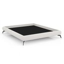 Ver imagem 1 de Cama Casal Japonesa Pés Alumínio Haru Bouclé Off White - Sallar Home