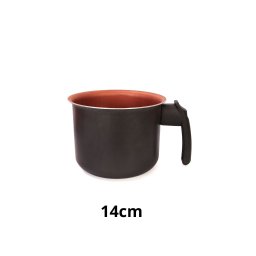 Leiteira Premium 14 Cm – Alumínio Antiaderente Preto e Cobre - 4