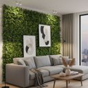 Ver imagem 6 de 15 Placas Planta Artificial Samambaia Eucalipto 60x40 Jardim Vertical Interno Pratico sem Manutenção