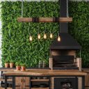 Ver imagem 1 de 15 Placas Planta Artificial Samambaia Eucalipto 60x40 Jardim Vertical Interno Pratico sem Manutenção