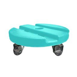 Prato Suporte com Rodizios Redondo para Vasos e Utensílios 23 cm BGPLASTICOS V2423 AZUL BEBE 019 - 1