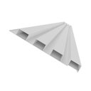 Ver imagem 2 de Painel Ripado de PVC Barra de 2,70MX15CM (0,40m²) Bariri