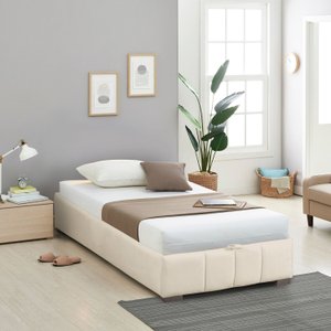 Cama Baú Solteiro sem Cabeceira Uvaia Cabecasa Madeiramadeira