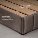 Ver imagem 3 de Cama Solteiro Estofada sem Cabeceira Uvaia CabeCasa MadeiraOriginals