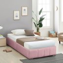 Ver imagem 1 de Cama Solteiro Estofada sem Cabeceira Uvaia CabeCasa MadeiraOriginals