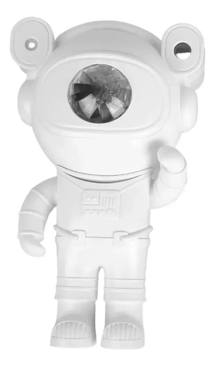 Umidificador Luminaria Projetor de Luz Usb Astronauta Cor Branco