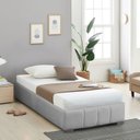 Ver imagem 1 de Cama Solteiro Estofada sem Cabeceira Uvaia CabeCasa MadeiraOriginals