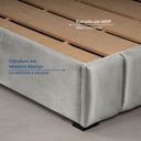 Ver imagem 3 de Cama Solteiro Estofada sem Cabeceira Uvaia CabeCasa MadeiraOriginals