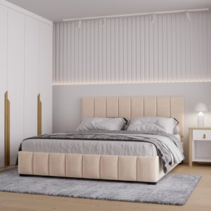 Cama Baú Queen sem Cabeceira Uvaia CabeCasa MadeiraMadeira