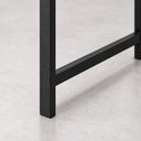 Ver imagem 4 de Mesa Escrivaninha em L Pérola Industrial Aço 130cm Preto-Imbuia