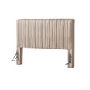 Ver imagem 2 de Cabeceira Cama Box Queen Estofada Havai Linho Bege
