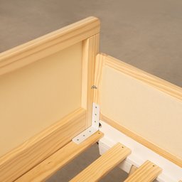 Cama Montessoriano Casal Lift em Madeira Maciça com Rattan 2 Grades Casatema - 18