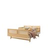 Cama Montessoriano Casal Lift em Madeira Maciça com Rattan 2 Grades Casatema - 6