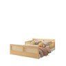 Cama Montessoriano Casal Lift em Madeira Maciça com Rattan 2 Grades Casatema - 8