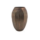 Ver imagem 1 de Vaso Decorativo de Chão Rústico Metal Bronze 43cm Cr0174 Btc
