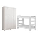 Ver imagem 2 de Quarto Infantil Completo com Guarda-roupa e Beliche Théo