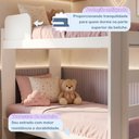 Ver mais imagens de Quarto Infantil Completo com Guarda-Roupa e Beliche Théo Branco