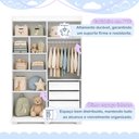 Ver imagem 6 de Quarto Infantil Completo com Guarda-Roupa e Beliche Théo Branco
